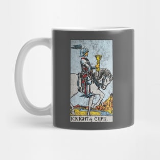 Knight of cups tarot card (distressed) Mug